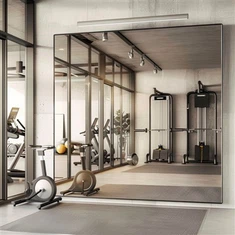 Ingelijste sportschoolspiegel